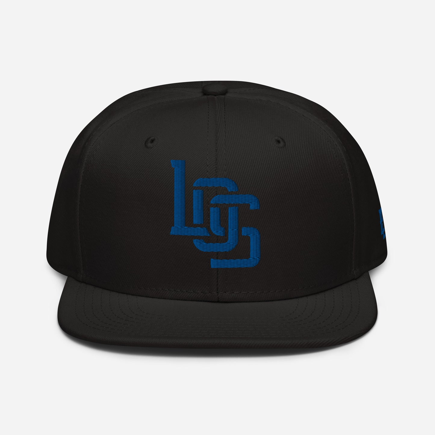 "LOS" Snapback | Otto Cap 125-978 | E Luna ESSENTIAL Duocrest 2 Royal Thread Front & Left Side Logos