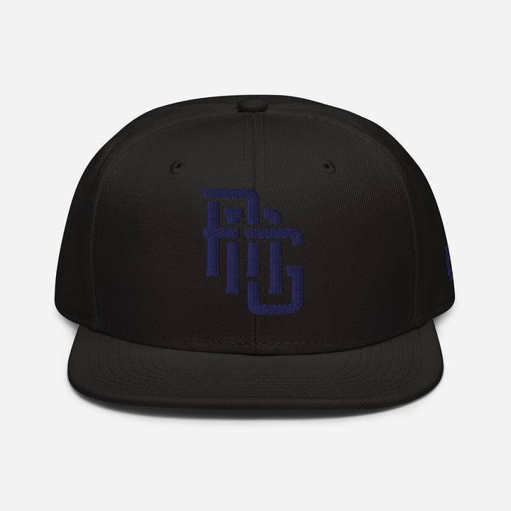 "ANG" Snapback | E Luna Brand ESSENTIAL | 2 Navy Thread Logos