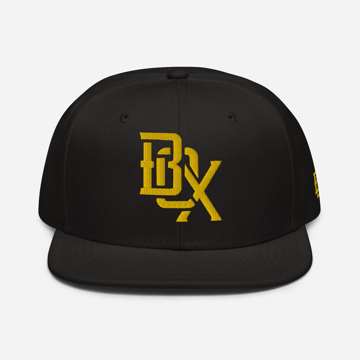 "BOX" Snapback | E Luna Brand ESSENTIAL | 2 Gold Thread Logos
