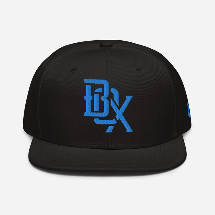 "BOX" Snapback | E Luna Brand ESSENTIAL | 2 Aqua/Teal Thread Logos