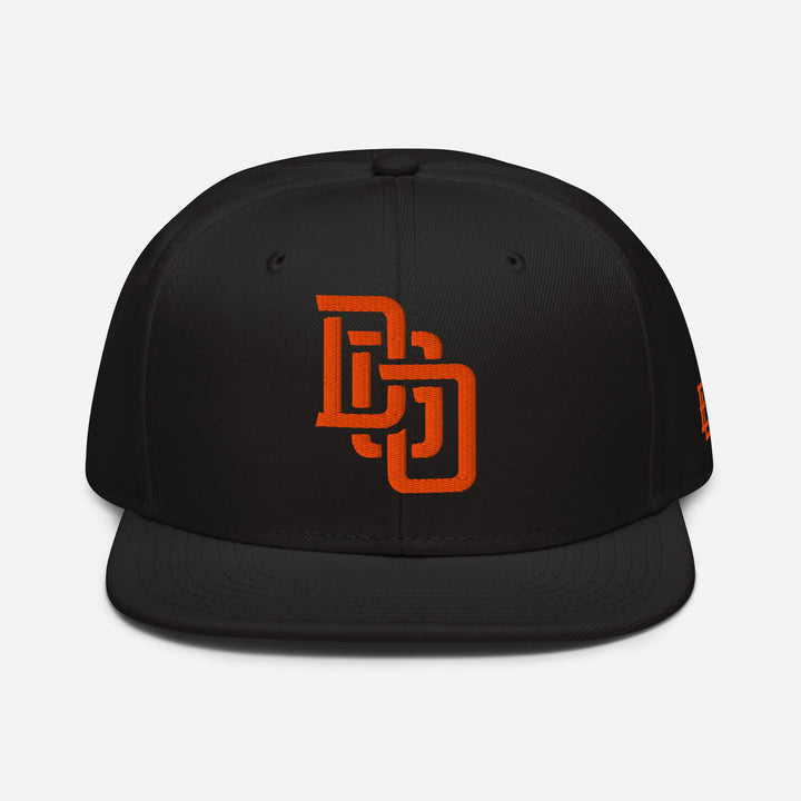 "DGO" Snapback | E Luna Brand SELECT | 3 Orange Thread Logos | 3D Puff Edition