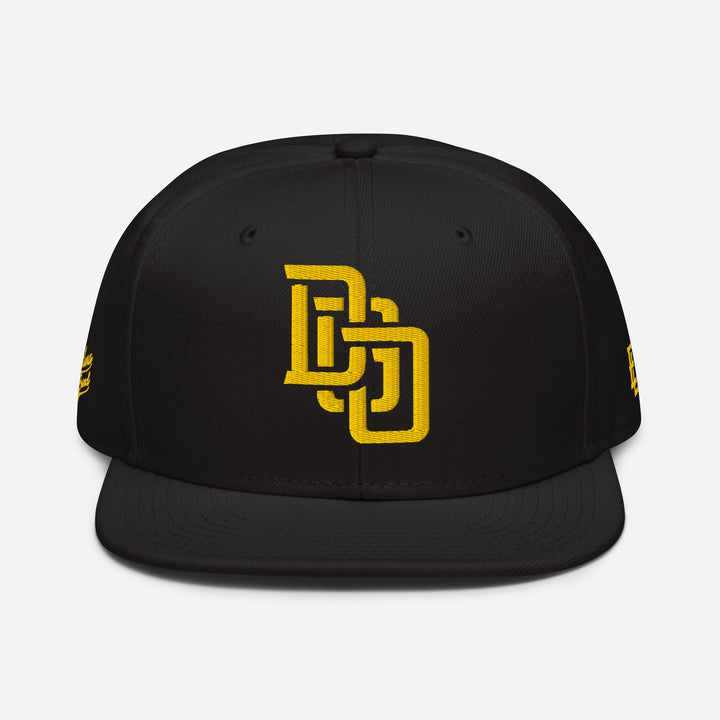 "DGO" Snapback | E Luna Brand PREMIUM | 4 Gold Thread Logos | 3D Puff Edition