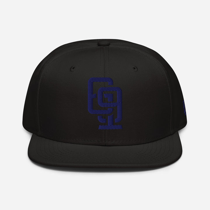 "619" Snapback | E Luna Brand SELECT | 3 Navy Thread Logos | 3D Puff Edition