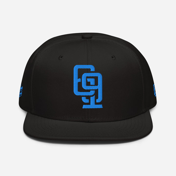 "619" Snapback | E Luna Brand PREMIUM | 4 Aqua/Teal Thread Logos | 3D Puff Edition