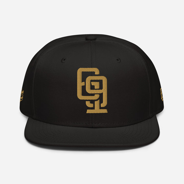 "619" Snapback | E Luna Brand PREMIUM | 4 Old Gold Thread Logos | 3D Puff Edition