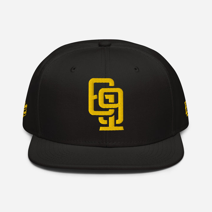 "619" Snapback | E Luna Brand PREMIUM | 4 Gold Thread Logos | 3D Puff Edition