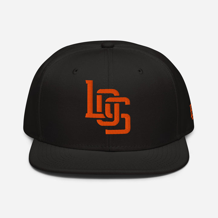 "LOS" Snapback | E Luna Brand ESSENTIAL | 2 Orange Thread Logos