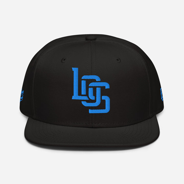 "LOS" Snapback | E Luna Brand PREMIUM | 4 Aqua/Teal Thread Logos [3D Puff Edition]