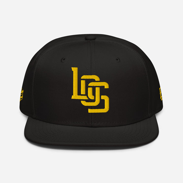 "LOS" Snapback | E Luna Brand PREMIUM | 4 Gold Thread Logos [3D Puff Edition]