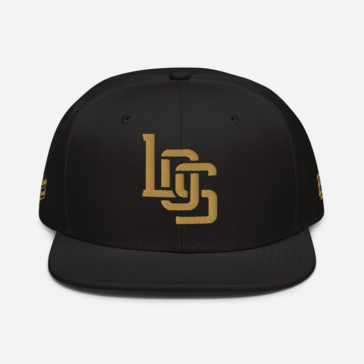"LOS" Snapback | E Luna Brand PREMIUM | 4 Old Gold Thread Logos [3D Puff Edition]