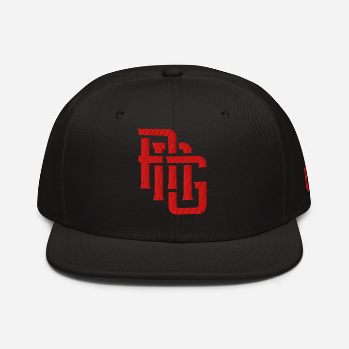 "ANG" Snapback | E Luna Brand SELECT | 3 Red Thread Logos [3D Puff Edition]