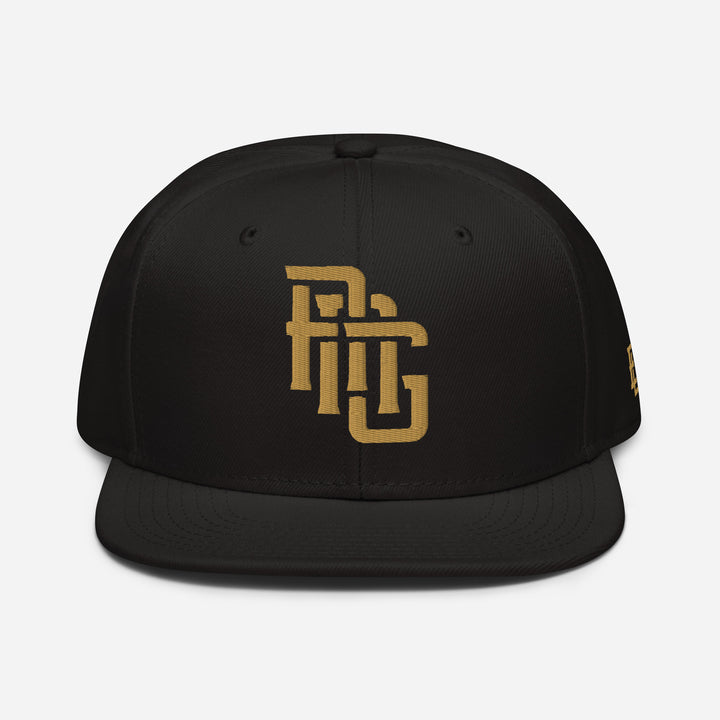"ANG" Snapback | E Luna Brand SELECT | 3 Old Gold Thread Logos [3D Puff Edition]