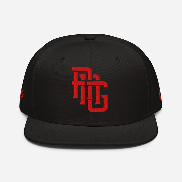 "ANG" Snapback | E Luna Brand PREMIUM | 4 Red Thread Logos [3D Puff Edition]