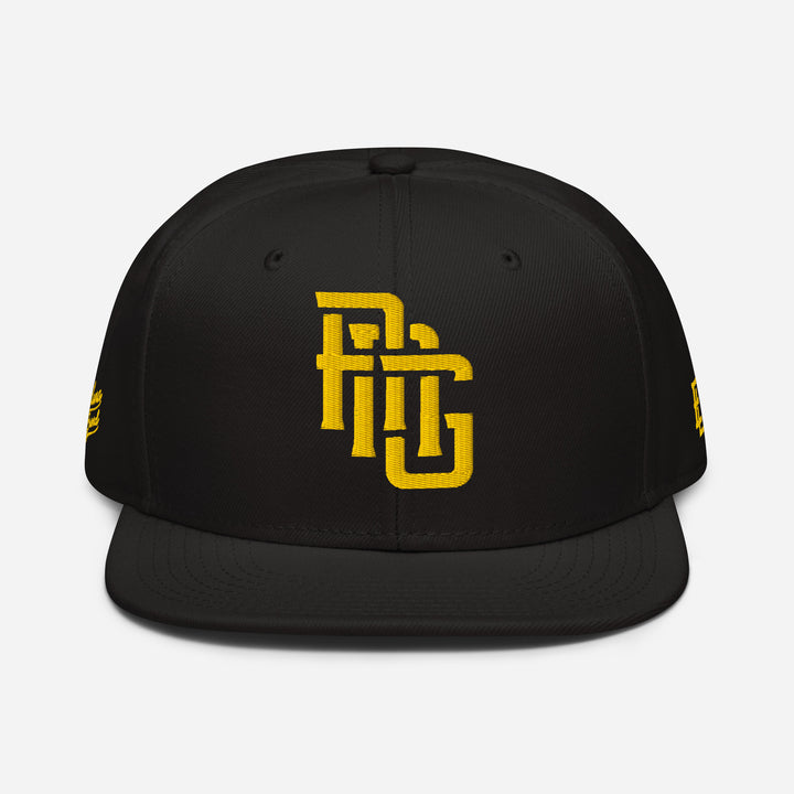 "ANG" Snapback | E Luna Brand PREMIUM | 4 Gold Thread Logos [3D Puff Edition]