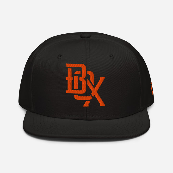 "BOX" Snapback | E Luna Brand SELECT | 3 Orange Thread Logos [3D Puff Edition]