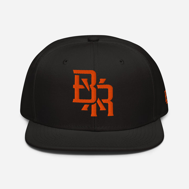 "BXR" Snapback | E Luna Brand SELECT | 3 Orange Thread Logos [3D Puff Edition]