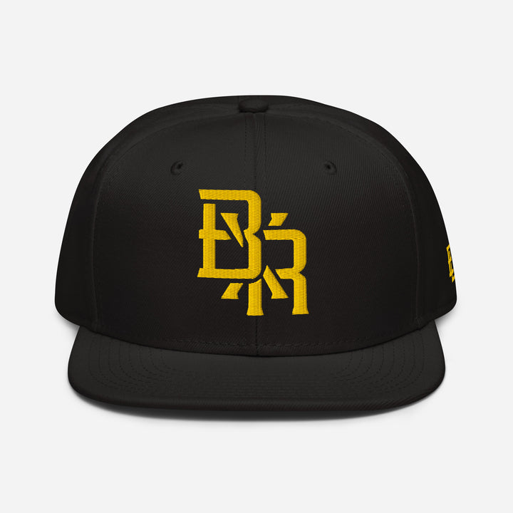"BXR" Snapback | E Luna Brand SELECT | 3 Gold Thread Logos [3D Puff Edition]