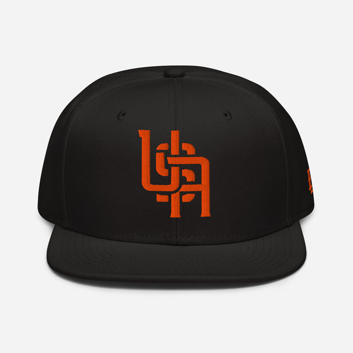"USA" Snapback | E Luna Brand ESSENTIAL | 2 Orange Thread Logos