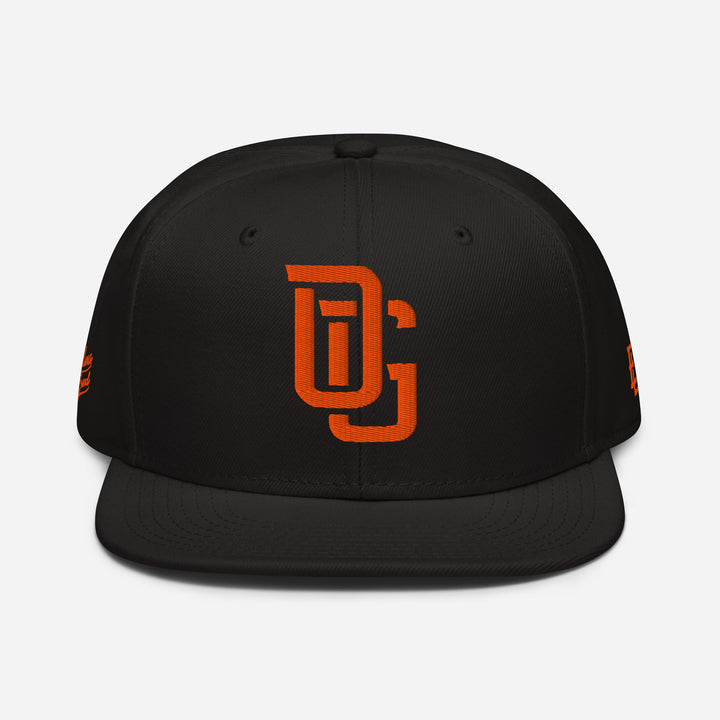 "OG" Snapback | E Luna Brand PREMIUM | 4 Orange Thread Logos | 3D Puff Edition