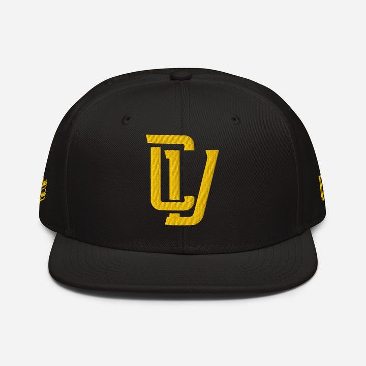 "CV" Snapback | E Luna Brand PREMIUM | 4 Gold Thread Logos | 3D Puff Edition