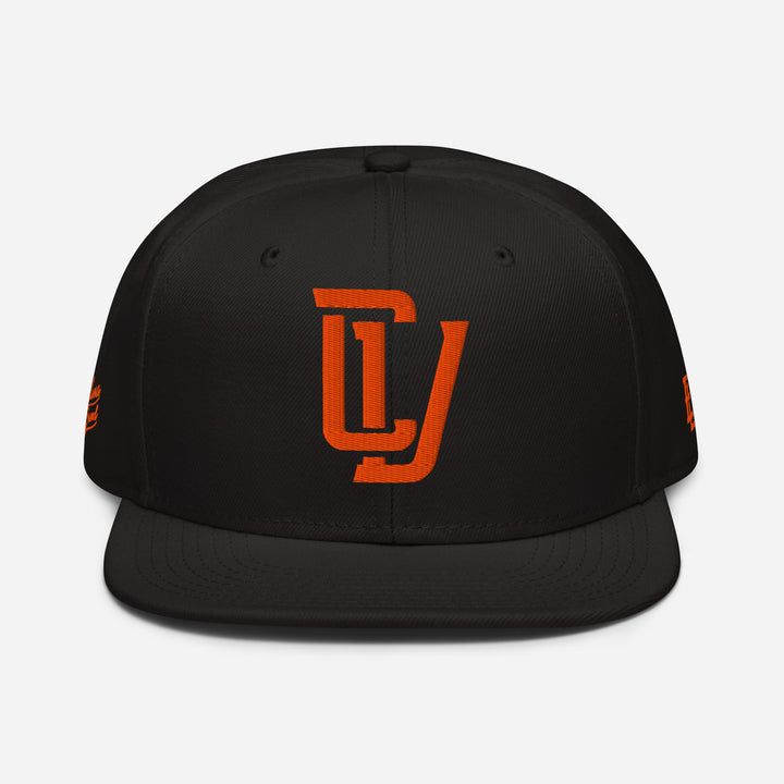 "CV" Snapback | E Luna Brand PREMIUM | 4 Orange Thread Logos | 3D Puff Edition