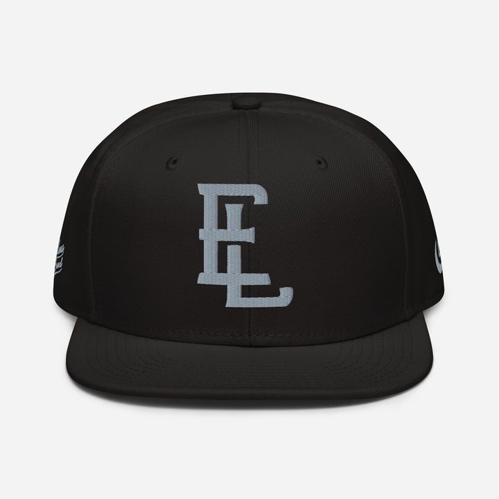 "EL" Snapback | E Luna Brand PREMIUM | 4 Grey Thread Logos | 3D Puff Edition
