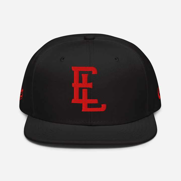 "EL" Snapback | E Luna Brand PREMIUM | 4 Red Thread Logos | 3D Puff Edition