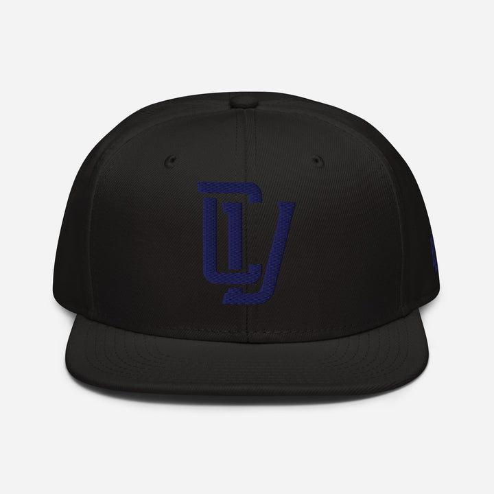 "CV" Snapback | E Luna Brand ESSENTIAL | 2 Navy Thread Logos