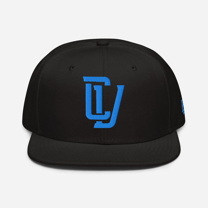 "CV" Snapback | E Luna Brand SELECT | 3 Aqua/Teal Thread Logos | 3D Puff Edition