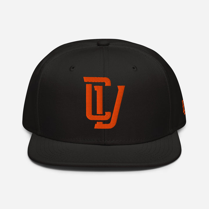 "CV" Snapback | E Luna Brand SELECT | 3 Orange Thread Logos | 3D Puff Edition