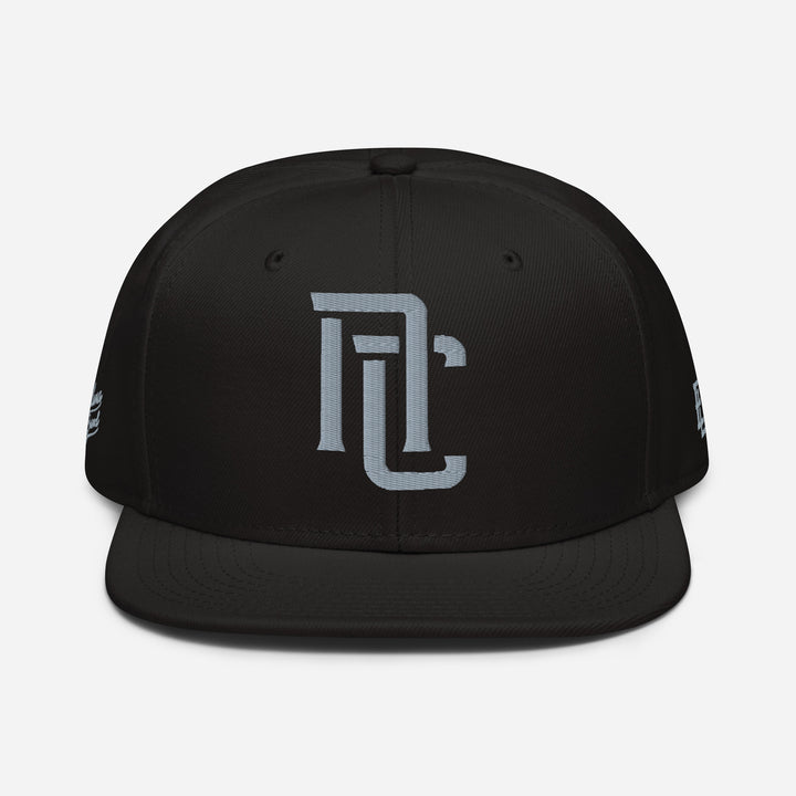"NC" Snapback | E Luna Brand PREMIUM | 4 Grey Thread Logos | 3D Puff Edition
