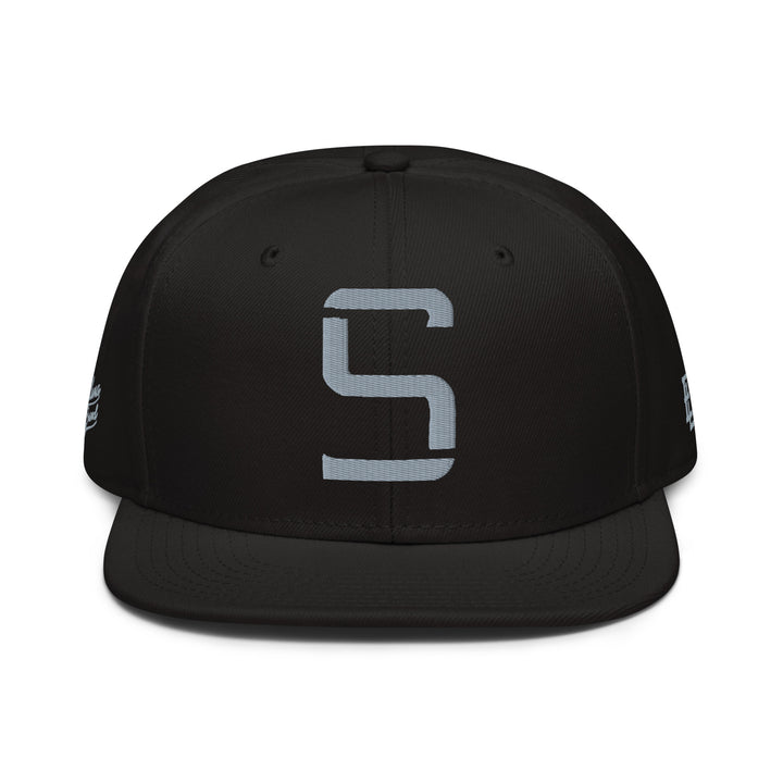 "S" Snapback | E Luna Brand PREMIUM | 4 Grey Thread Logos | 3D Puff Edition