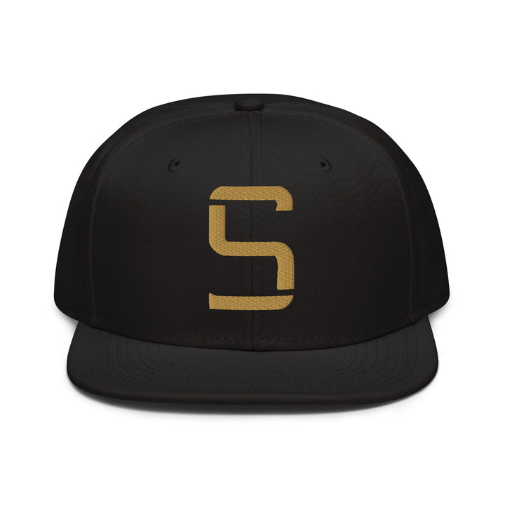 "S" Snapback | E Luna Brand CLASSIC | 1 Old Gold Thread Logo | 3D Puff Edition