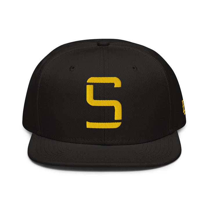"S" Snapback | E Luna Brand SELECT | 3 Gold Thread Logos | 3D Puff Edition
