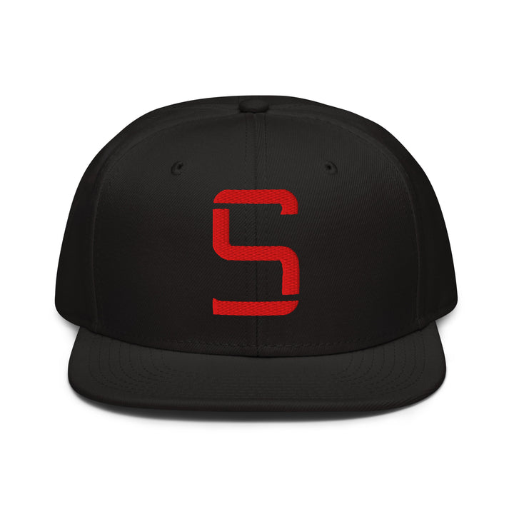 "S" Snapback | E Luna Brand CLASSIC | 1 Red Thread Logo | 3D Puff Edition