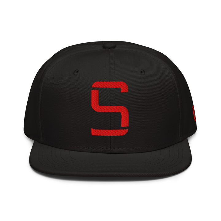"S" Snapback | E Luna Brand SELECT | 3 Red Thread Logos | 3D Puff Edition