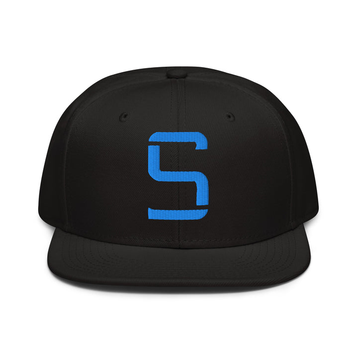 "S" Snapback | E Luna Brand CLASSIC | 1 Aqua/Teal Thread Logo | 3D Puff Edition