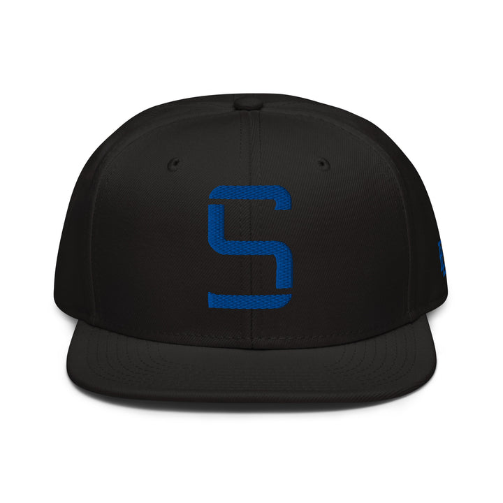 "S" Snapback | E Luna Brand ESSENTIAL | 2 Royal Thread Logos | 3D Puff Edition