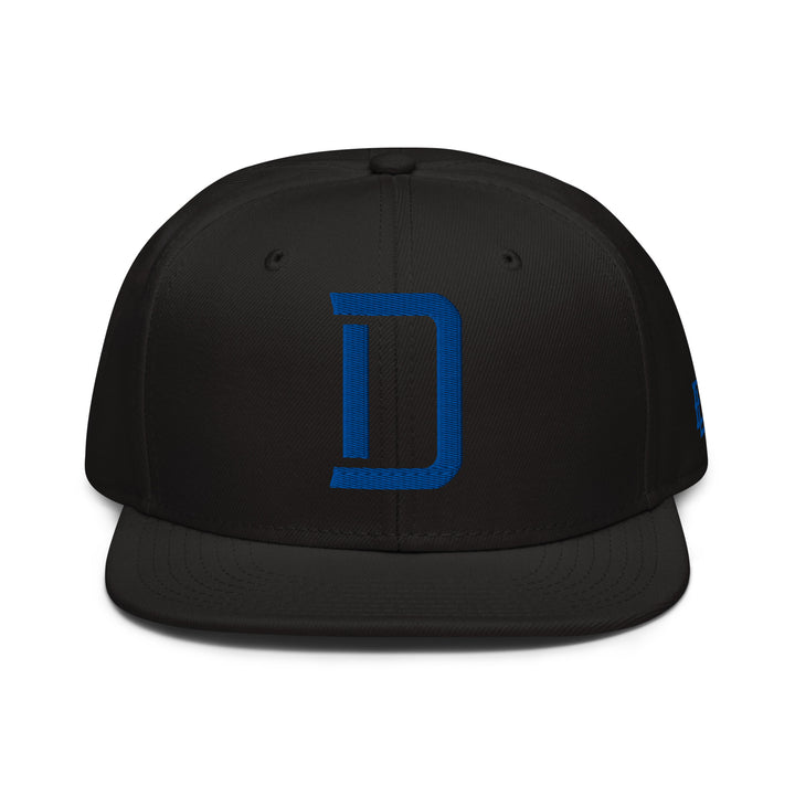 "D" Snapback | E Luna Brand ESSENTIAL | 2 Royal Thread Logos | 3D Puff Edition