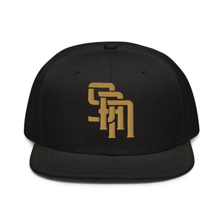 "SAN" Snapback | E Luna Brand CLASSIC | 1 Old Gold Thread Logo | 3D Puff Edition
