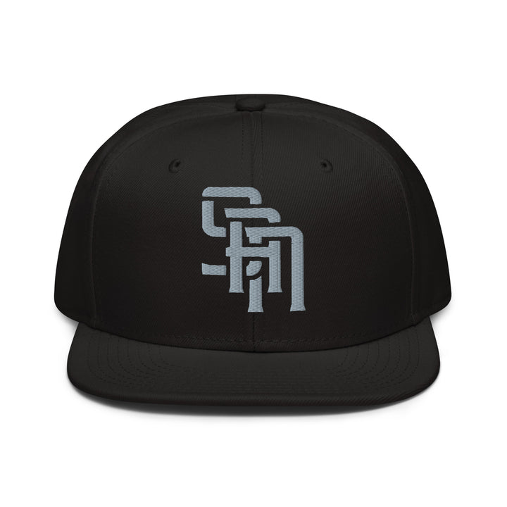"SAN" 2.0 Snapback | E Luna Brand CLASSIC | 1 Grey Thread Logo | 3D Puff Edition