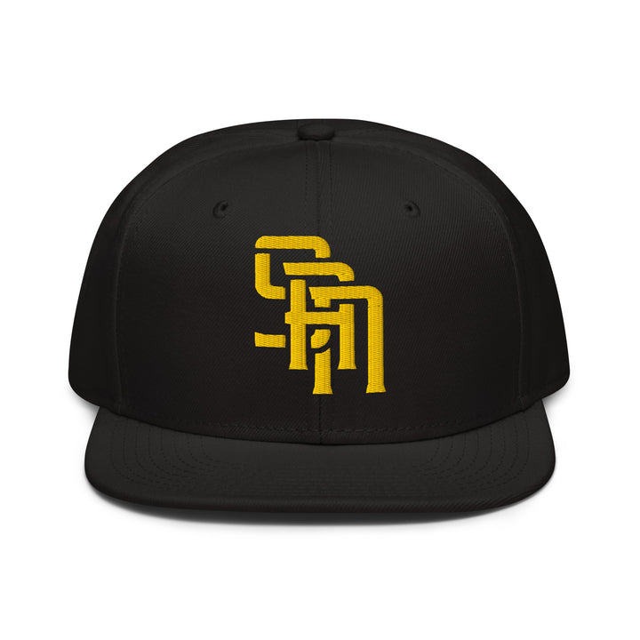 "SAN" 2.0 Snapback | E Luna Brand CLASSIC | 1 Gold Thread Logo | 3D Puff Edition