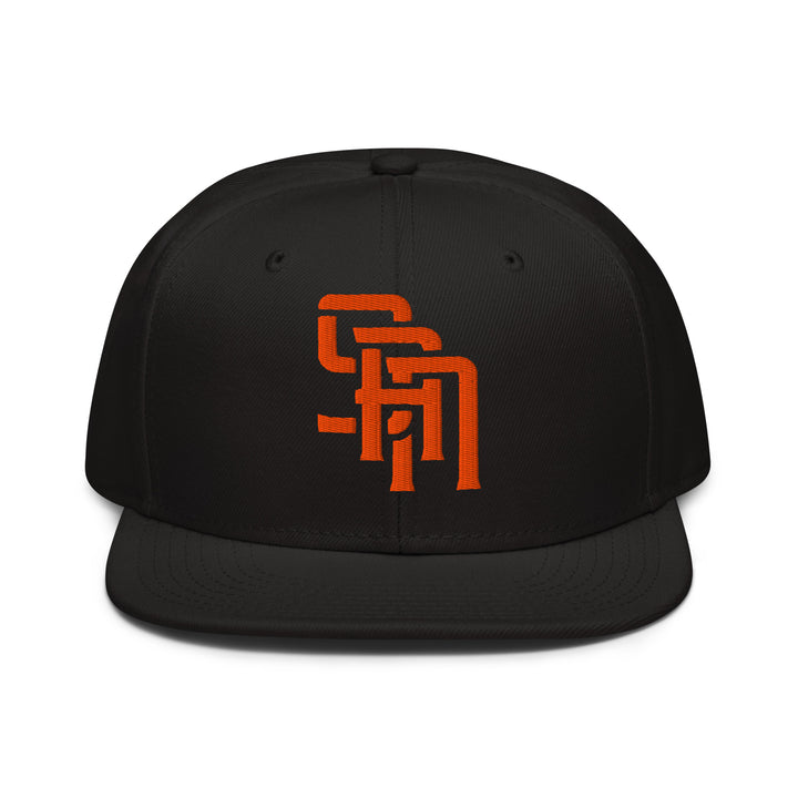 "SAN" 2.0 Snapback | E Luna Brand CLASSIC | 1 Orange Thread Logo | 3D Puff Edition