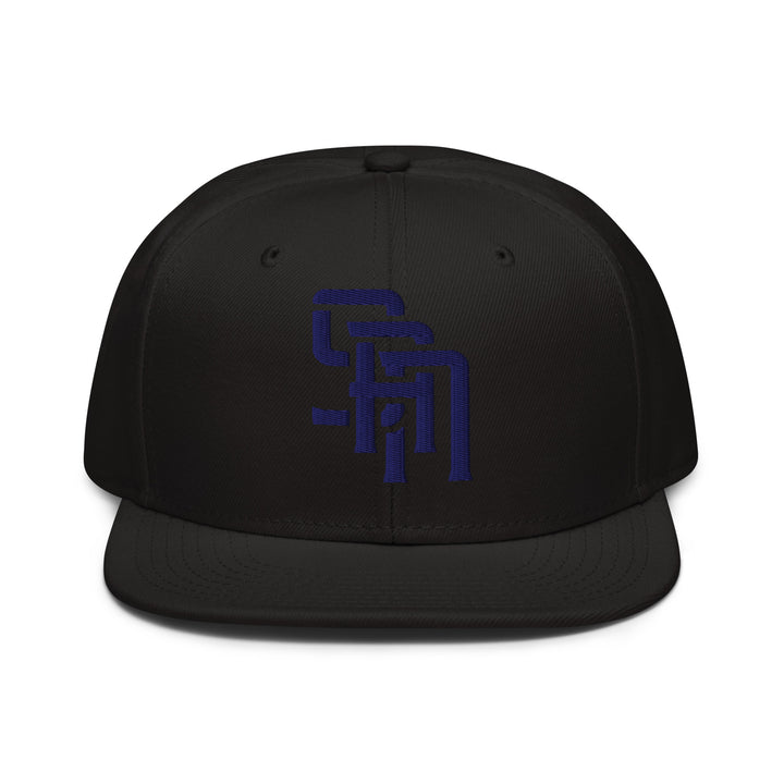 "SAN" 2.0 Snapback | E Luna Brand CLASSIC | 1 Navy Thread Logo | 3D Puff Edition