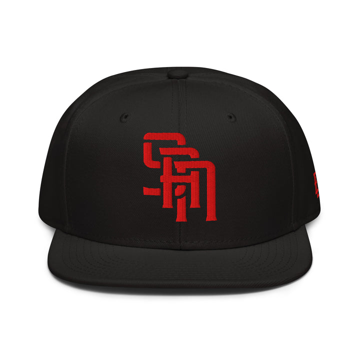 "SAN" 2.0 Snapback | E Luna Brand SELECT | 3 Red Thread Logos | 3D Puff Edition