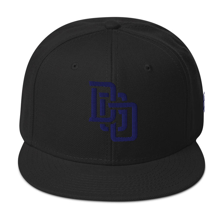 "DGO" Snapback | E Luna Brand ESSENTIAL | 2 Navy Thread Logos | 3D Puff Edition