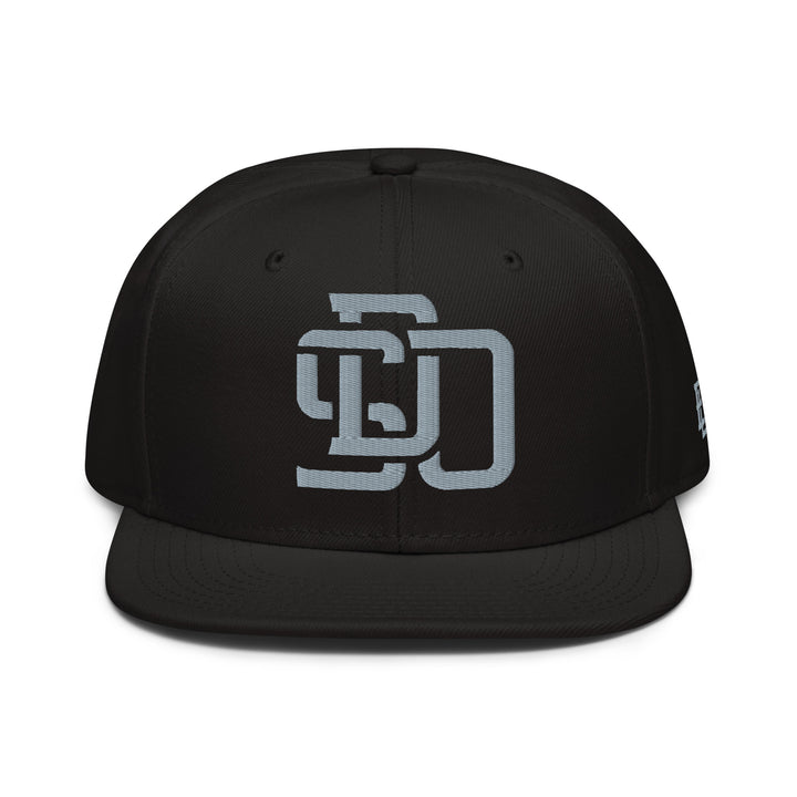 "SDO" Snapback | E Luna Brand ESSENTIAL | 2 Grey Thread Logos | 3D Puff Edition