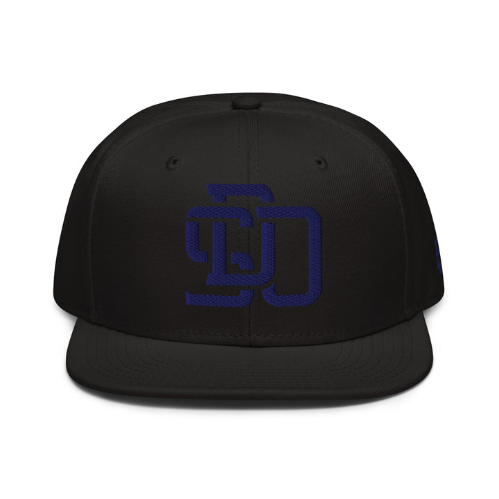 "SDO" Snapback | E Luna Brand ESSENTIAL | 2 Navy Thread Logos | 3D Puff Edition