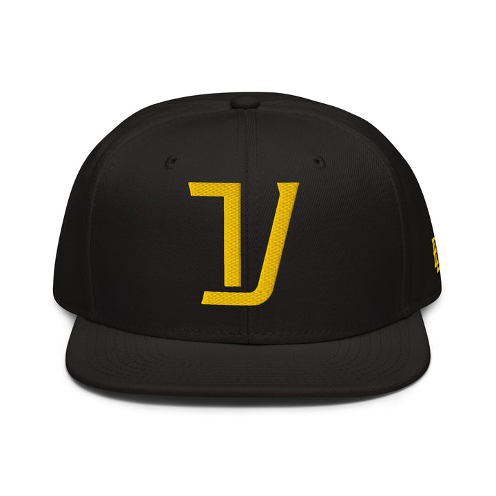 "V" Snapback | E Luna Brand SELECT | 3 Gold Thread Logos | 3D Puff Edition