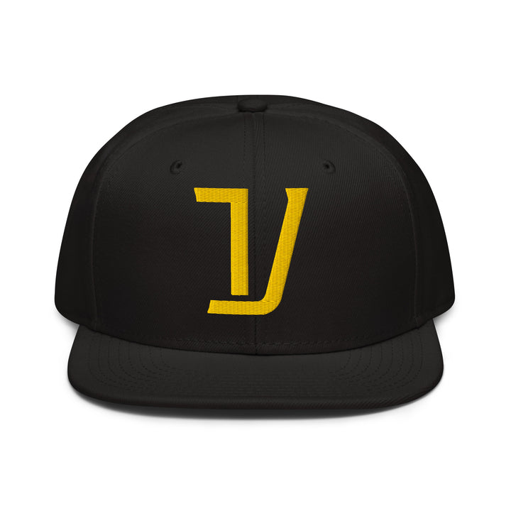 "V" Snapback | E Luna Brand CLASSIC | 1 Gold Thread Logo | 3D Puff Edition